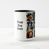 ZAZZ_ITによるカスタムな黒15ozの信号器のマグ大きいMutts8 マグカップ (中央)