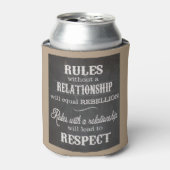 ZAZZ_ITによるカスタムクーラーボックス人間関係規則 缶クーラー (缶正面)