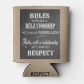 ZAZZ_ITによるカスタムクーラーボックス人間関係規則 缶クーラー (正面)