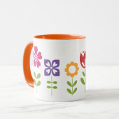 Zazz_it著11ozカスタムな花の感動的なマグ マグカップ (正面左)