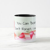 Zazz_it著11oz乳癌の認識度のマグ マグカップ (中央)