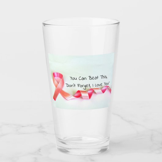 Zazz_it著8oz乳癌水ガラス タンブラーグラス (正面)