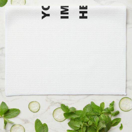 Zazzleあなた自身のプロダクトを作成して下さい キッチンタオル (折り畳み)