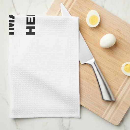 Zazzleあなた自身のプロダクトを作成して下さい キッチンタオル (四つ折り)