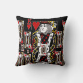 ZAZZLEからのOF HEARTS CASINO王のトランプ クッション (裏面)
