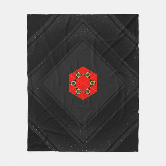 Zazzleでユニークカスタマイズ可能で居心地の良いスロー フリースブランケット (正面)