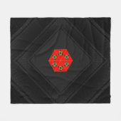 Zazzleでユニークカスタマイズ可能で居心地の良いスロー フリースブランケット (正面(横))