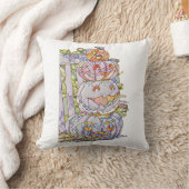 Zazzleのカスタムピロー(枕)デザイン:表現力豊かなテーマ クッション (ブランケット)
