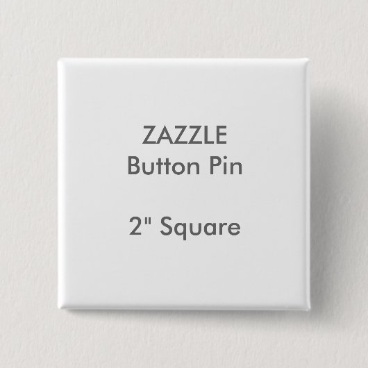 ZAZZLEのカスタム2"正方形ボタンPin 缶バッジ (正面)