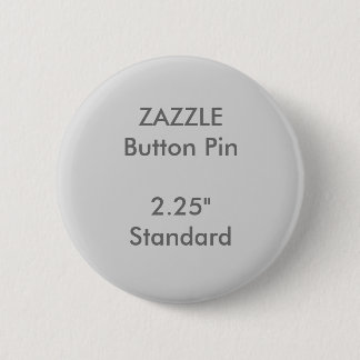ZAZZLEのカスタム2.25"標準的な円形ボタンPinの灰色 缶バッジ
