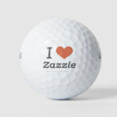 Zazzleのゴルフボール大好き ゴルフボール (正面)