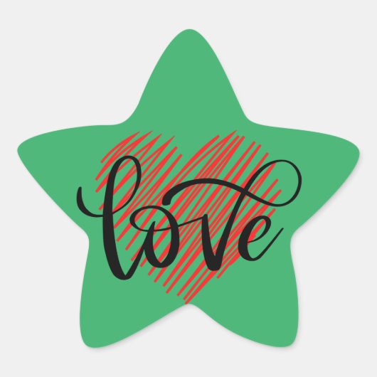 Zazzleのステッ鮮やかクトレンディーデザイン 星シール (正面)