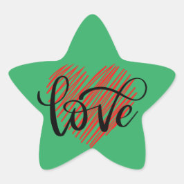 Zazzleのステッ鮮やかクトレンディーデザイン 星シール