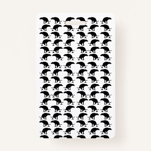 Zazzleの公式おもしろい職務ウンチ名タグバッジ バッジ (正面)