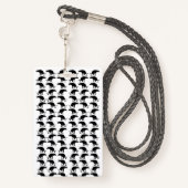 Zazzleの公式おもしろい職務ウンチ名タグバッジ バッジ (裏面ランヤード)