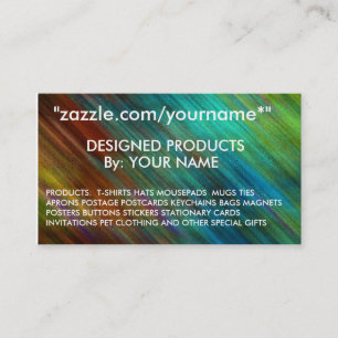 ZAZZLEの名刺zazzle.com/yoourname* " 名刺