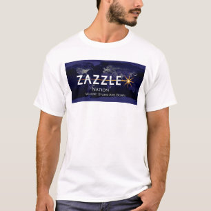 Zazzleの国家のロゴの"非透過" Tシャツ