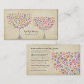 Zazzleの店の個人事業のプロフィールカード 名刺 (正面/裏面)