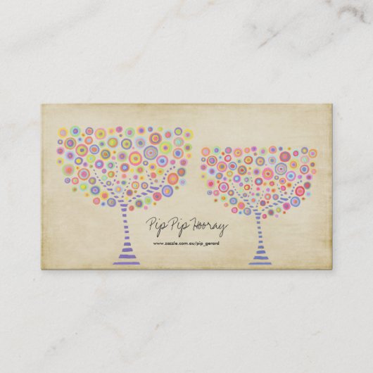 Zazzleの店の個人事業のプロフィールカード 名刺 (正面)