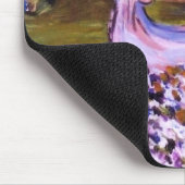 zazzleの浮遊女性 マウスパッド (コーナー)