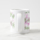 Zazzleの特別な緑のマグのデザイン ジャンボコーヒーマグカップ (裏面)