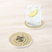 Zazzleの石造りのコースターThirstystoneのコースター コースター (側面)