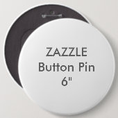 Zazzleの空白のなカスタム1 1/4"巨大なボタンPin 缶バッジ (正面&裏面)