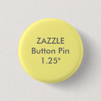 Zazzleの空白のなカスタム1 1/4"浅い黄色ボタンPin 缶バッジ