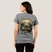 ZazzleのBella Canvas レディース トリブレンド Tシャツ (裏面全面)