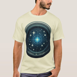 ZazzleのTシャツで星の焦点を絞る Tシャツ