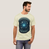 ZazzleのTシャツで星の焦点を絞る Tシャツ (正面フル)