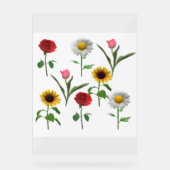 Zazzleセラミックタイル4.25インチx 4.25小 アクリルサイン (正面)