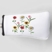 Zazzleセラミックタイル4.25インチx 4.25小 ゴルフヘッドカバー (正面)