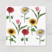 Zazzleセラミックタイル4.25インチx 4.25小 スクエア名刺 (裏面)