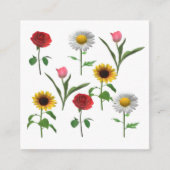 Zazzleセラミックタイル4.25インチx 4.25小 スクエア名刺 (正面)