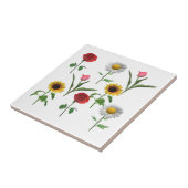 Zazzleセラミックタイル4.25インチx 4.25小 タイル (側面)