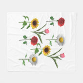 Zazzleセラミックタイル4.25インチx 4.25小 フリースブランケット (正面(横))