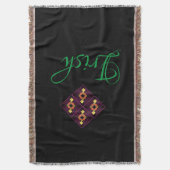 Zazzle上の暖かスタイリッシュいプレミアムブランケット スローブランケット (正面縦)