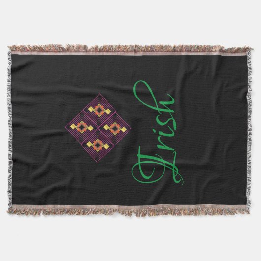 Zazzle上の暖かスタイリッシュいプレミアムブランケット スローブランケット (正面)