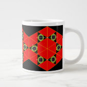 Zazzle上カスタムのコーヒーマパーソナライズされたグ&ギフト ジャンボコーヒーマグカップ (右)