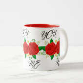 Zazzle上ユニークのパーソナライズされたマグカップ | Customiza ツートーンマグカップ (正面右)