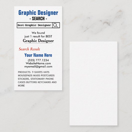 Zazzle名刺 名刺 (正面/裏面)