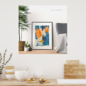Zazzle抽象芸術ポスター ポスター (キッチン)