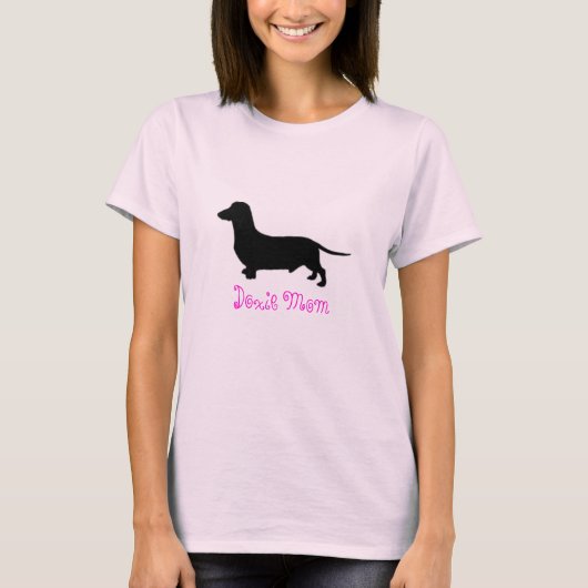 zazzle1のDoxieのお母さん Tシャツ (正面)