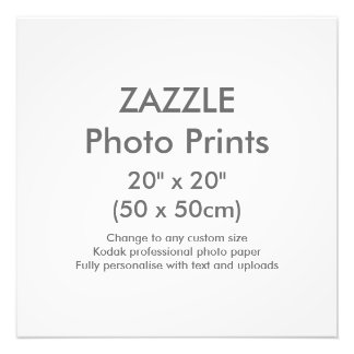 Zazzle カスタム20インチx 20インチフォトプリントテンプレート フォトプリント