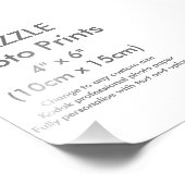 Zazzle カスタム4" x 6インチフォトプリントテンプレート フォトプリント            (角)