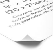 Zazzle カスタム8" × 10"フォトプリントテンプレート フォトプリント            (角)