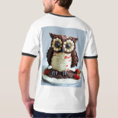 Zazzle フクロウ 誕生日パーティー Tシャツ 大好き (裏面)