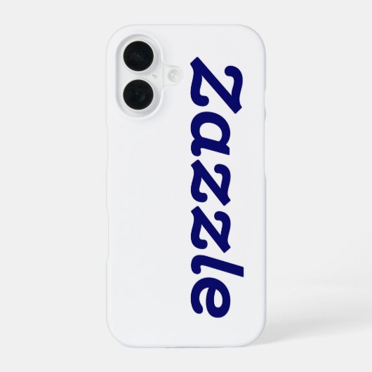 Zazzle ブランド iPhone 16ケース (裏面)