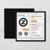 Zazzle ホリデー招待状 招待状 (正面/裏面)
